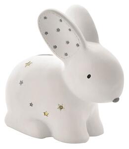 Bambino White Resin Money Box - Rabbit