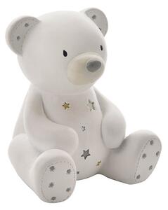 Bambino White Resin Money Box - Teddy