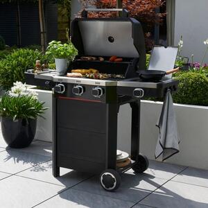 Norfolk Grills Atlas 300 Gas BBQ, 3 Burner with Side Burner & Cabinet