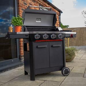 Norfolk Grills Atlas 400 Gas BBQ, 4 Burner with Side Burner & Cabinet