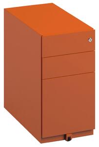 Bisley Slimline Under Desk Pedestal, Orange