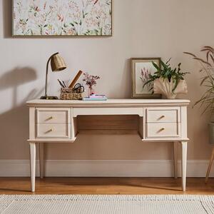 Anais Whitewash Storage Desk