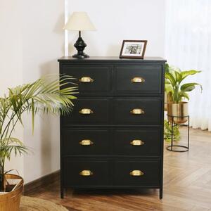 Fenway 4 Drawer Chest, Black