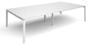 Prime Rectangular Boardroom Table (White Legs), 320wx160dx73h (cm), White