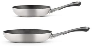 Non-Stick Tri Ply Stainless Steel 2 Piece Frying Pan Set