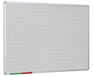 Non-Magnetic Writing Board With 50mm Squares, White