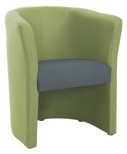 Meli Reception Tub Chair, Lifetime Yellow Seat/Forecast Grey Back