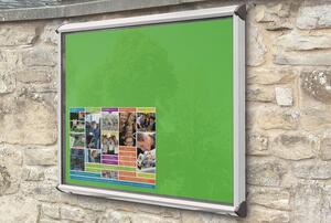 Shield ColourPlus Exterior Showcase, 18xA4 - 139wx105h (cm), Apple Green