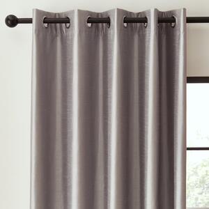 Catherine Lansfield Faux Silk Blackout Thermal Eyelet Curtains