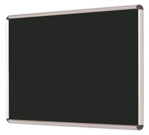Shield Design Aluminium Framed Noticeboard, Black