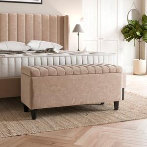 Alara Velvet End of Bed Storage Ottoman