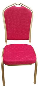Gore Steel Framed Banquet Chair, Red