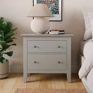 Lynton 2 Drawer Wide Bedside Table