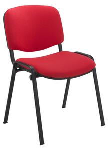 Pack Of 4 Scout Black Frame Fabric Conference Chairs, Red