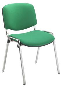 Pack Of 4 Scout Chrome Frame Fabric Conference Chairs, Green