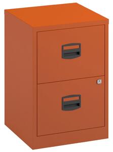 Bisley A4 Home Office Filing Cabinet, Orange