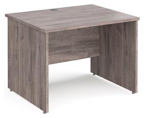 Tully Panel End Rectangular Desk, 100wx80dx73h (cm), Grey Oak