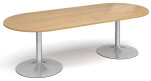Wolfe Radial Boardroom Table, Oak