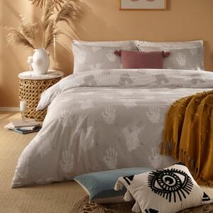 Furn. Be Kind Grey Duvet Cover & Pillowcase Set