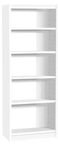 Small Office Tall Storage Bookcase, White