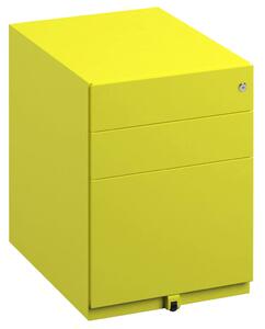 Bisley Wide Under Desk Pedestal, Yellow
