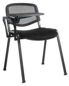 Pack Of 4 Mesh Back Conference Chairs With Writing Tablet