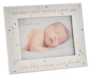 Bambino Mummy & Daddy Love Me To The Moon & Back Photo Frame