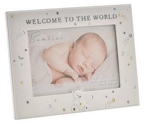 Bambino Resin Welcome To The World Photo Frame