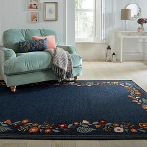 Camellia Floral Border Rug