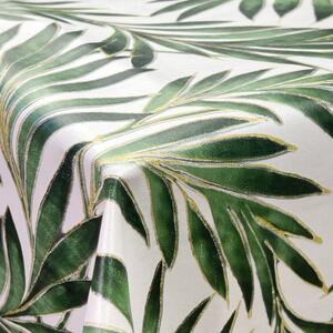 Embossed Palm PVC Fabric Green