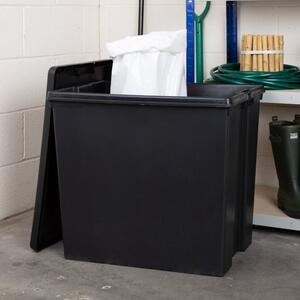 Wham Bam 154L Black Plastic Storage Box & Lid