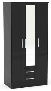 Lynx Triple Wardrobe, Mirrored