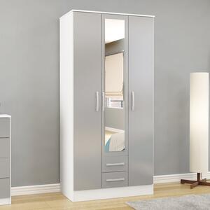 Lynx Triple Wardrobe, Mirrored