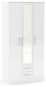 Lynx Triple Wardrobe, Mirrored