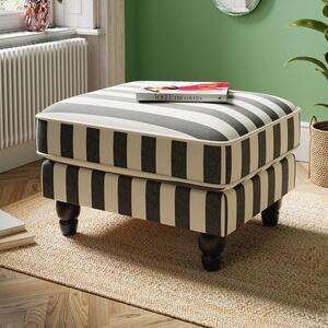 Beatrice Woven Stripe Footstool