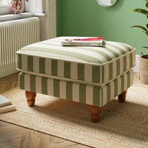 Beatrice Woven Stripe Footstool