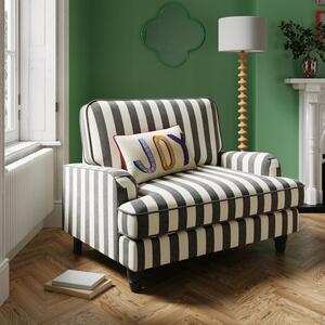 Beatrice Woven Stripe Snuggle Chair