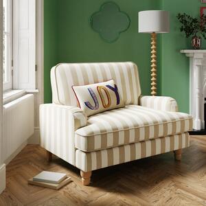 Beatrice Woven Stripe Snuggle Chair