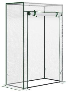 Outsunny Greenhouse with Steel Frame, PVC Cover, Roll-up Door for Outdoor, Backyard, Balcony, Garden, 100 x 50 x 150cm, Transparent Aosom UK