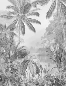 Komar Photo Mural Lac Tropical Black & White 200x270 cm