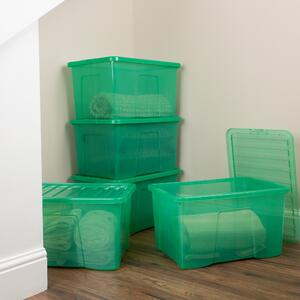 Wham Crystal Set of 5 Boxes & Lids, 60L Green