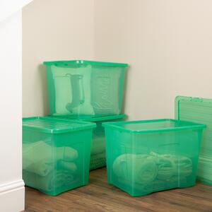 Wham Crystal Set of 4 Boxes & Lids, 80L Green