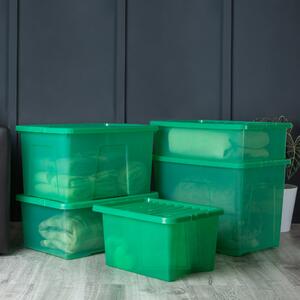 Wham Crystal Set of 5 Assorted Size Boxes & Lids Green