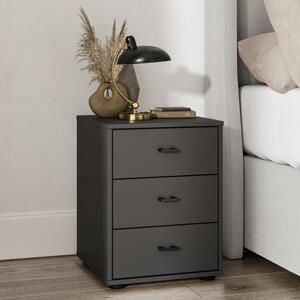 Wiemann Kahla Matt 3 Drawer Bedside Table