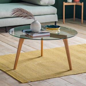 Brea Round Coffee Table, Glass