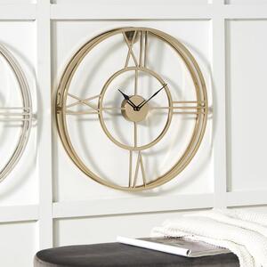 Metal Double Framed Wall Clock