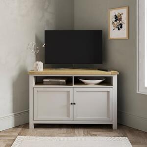 Olney High Corner TV Unit, Stone for TVs up to 50"