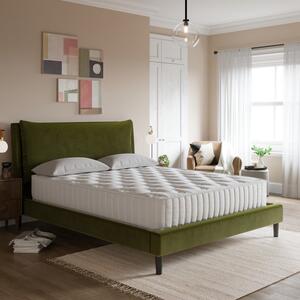 Skylar Velvet Pillow Back Bed Frame