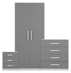 Sudbury 3 Piece Double Wardrobe Bedroom Furniture Set