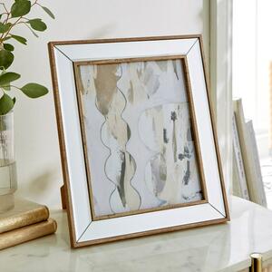 Mirror and Wood Effect Photo Frame